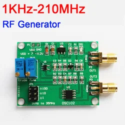 1KHz-210MHz Adjustable RF generator module FOR  FOR RF /Pulse signal /Clock signal generator