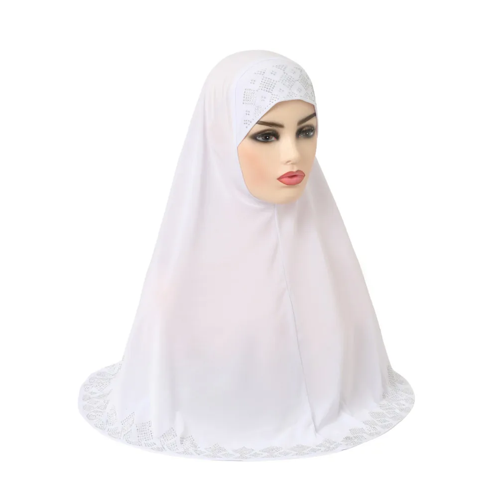 Une pièce Amira tirer sur prêt à l'emploi instantané Hijab musulman foulard islamique châle écharpe aérienne Khimar Turban Burqa