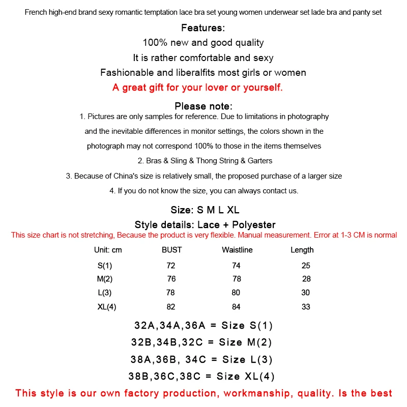 Lace Women Lingerie Set 4 Pcs Sling Open Bra Sexy Wiht Garter Panties Push Up Bra Set Erotic Transparent Underwear Net Stockings - Image 4