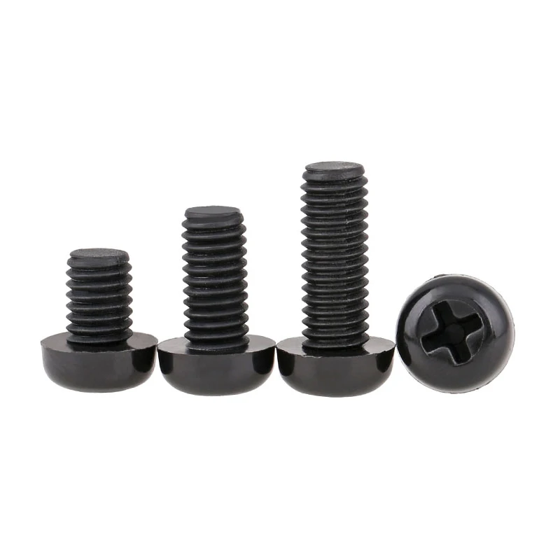 Nylon Phillips Rounded Head Screws Plastic button head screw Cross Recessed Pan Head Screws M2-M8