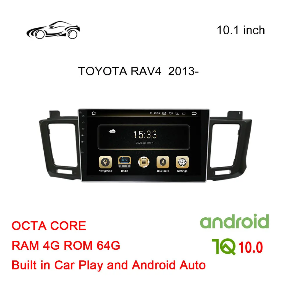 

Автомагнитола RAV4, для TOYOTA RAV4, XA40, XA50, 2012-2018, 10 дюймов, GPS, стерео, ANDROID 4G + 64G, Автомобильная Мультимедийная навигация