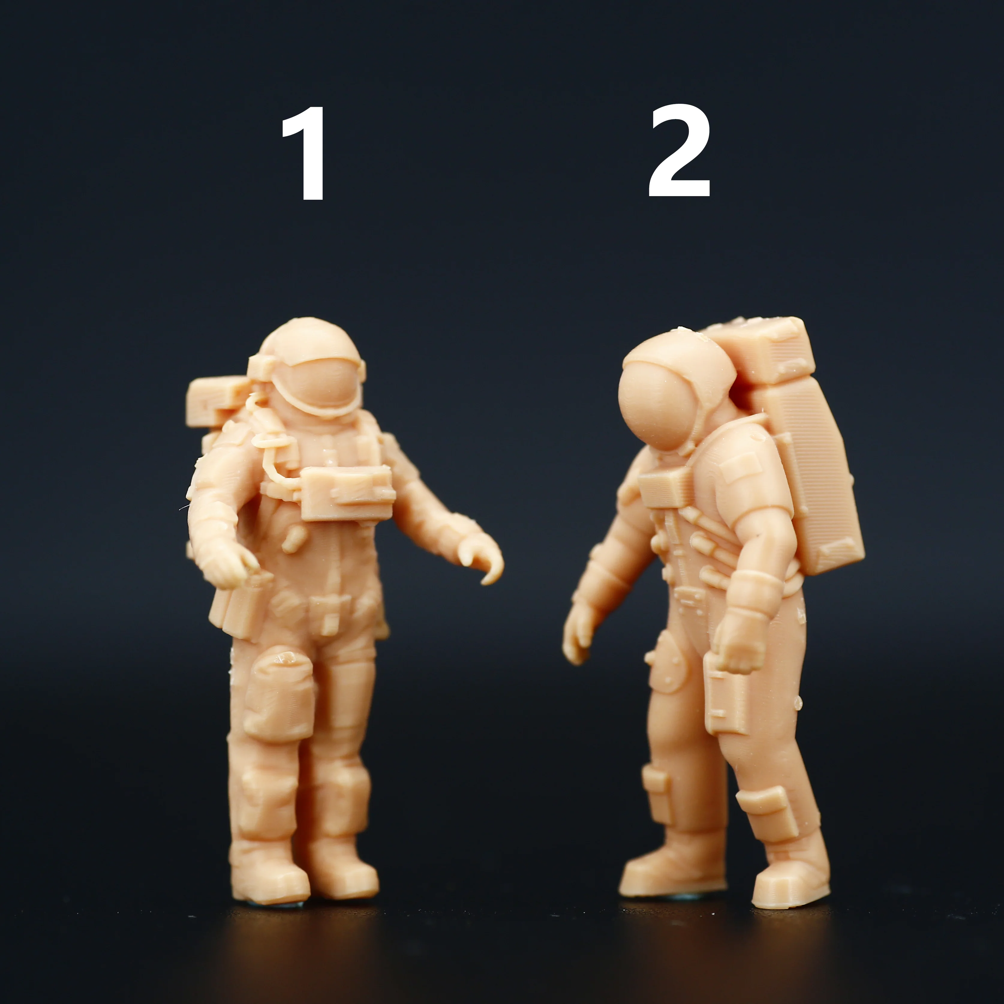 1:64 1/87 Astronaut Model Miniature Handicraft Figure White Model Need To Be Colored By Yourself