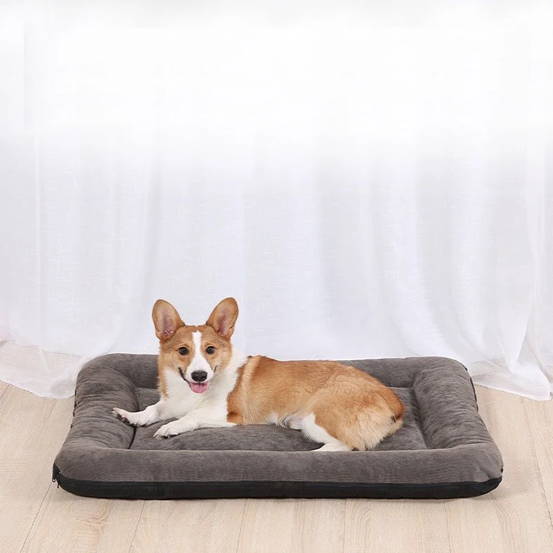 

Large Pet Dog Beds Corduroy Soft Warm Sofa Cushion Cat Nest Waterproof Bottom Removable Washable Sleeping Mat Dog Accessories