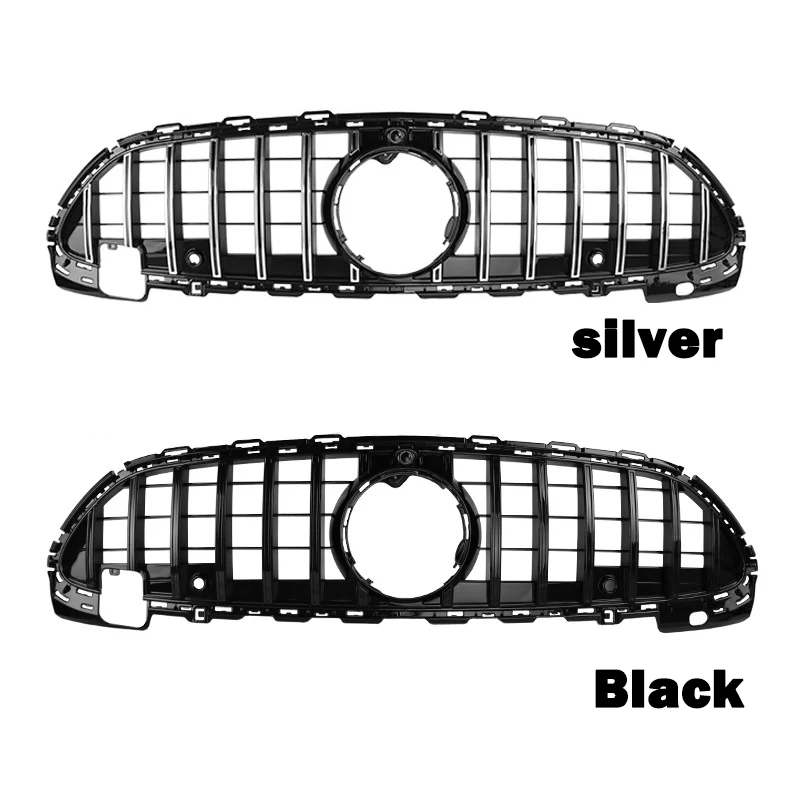 Front Grille Grill Bumper GT Style For Mercedes Benz C Class Klass W206 C220 C220dAMG Line Engine Air Inlet Car Refit Body Kit