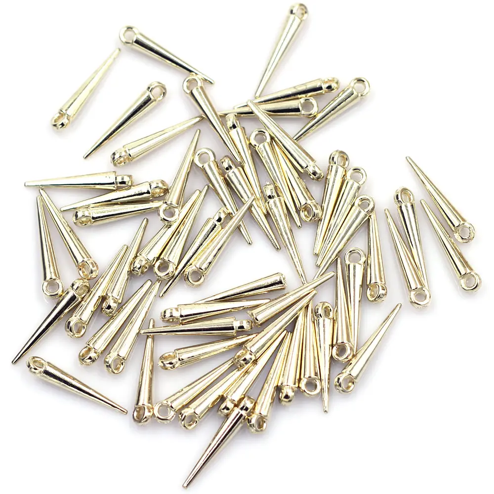 50Pcs Pendants Cone Acrylic Tear Rivet Punk Studs Spikes For Charms Earrings Jewelry DIY Making Findings 23mm 5Colors