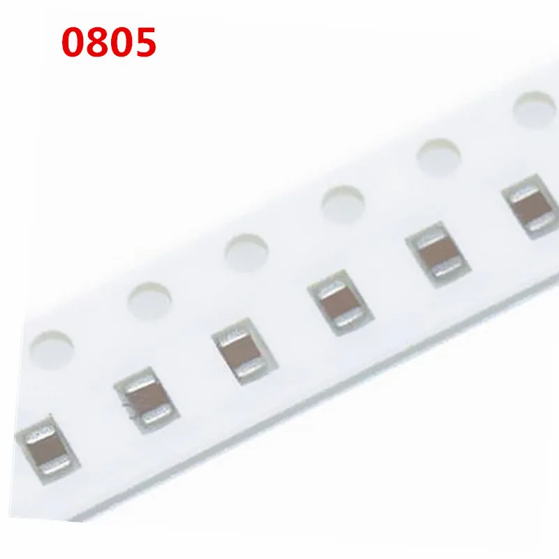 Capacitor de cerâmica multicamadas chip, 100 peças 10nf x7r error 10% 50v 0805 103 smd