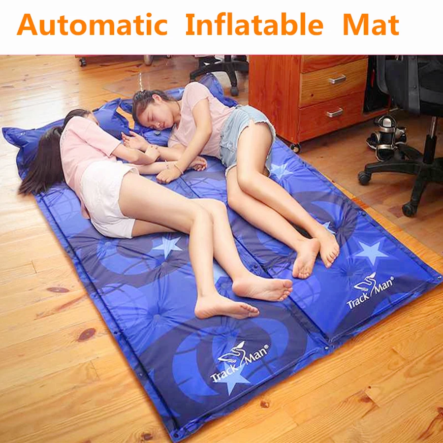 Can Splicing Camping Fill Foam Air Mattresses Automatical Inflatable Mat  Moisture Pad Dampproof Mat Outdoor Picnic Sleeping Bag