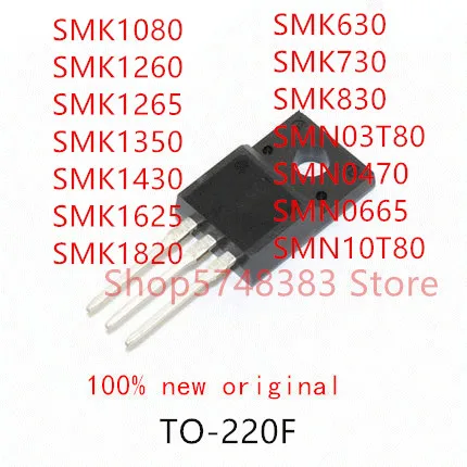 

10 шт SMK1080 SMK1260 SMK1265 SMK1350 SMK1430 SMK1625 SMK1820 SMK630 SMK730 SMK830 SMN03T80 SMN0470 SMN0665 SMN10T80 TO-220F