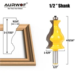 1pc 12 millimetri 12.7 millimetri 1/2 Pollici Gambo Grande Cornice di Stampaggio Router Linea di Bit di Lavorazione Del Legno Della Muffa Fresa per il Legno MC03107