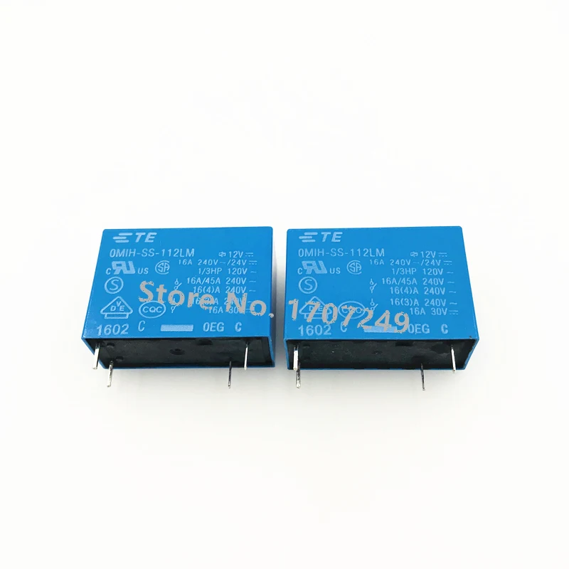 Free Shipping 10PCS New Original TE OEG Relay OMIH-SS-112LM 12VDC OMIH-SS-124LM 24VDC a group of normally open 4Pin 16A 240VAC