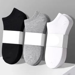 5 par/partia solidne kolorowe skarpetki męskie damskie bawełniane krótkie skarpetki Unisex Casual Business Streetwear Calcetines Meias