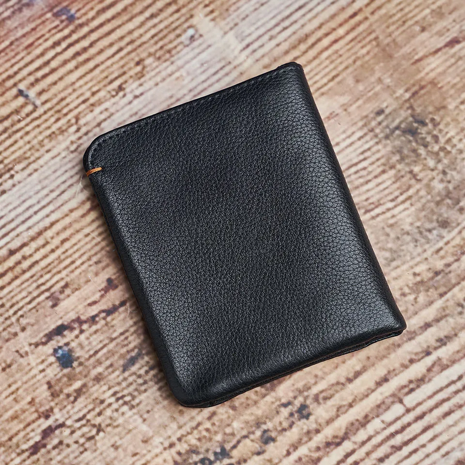 Dünnen männer Geldbörse Aus Echtem Leder Lässig Kleine Geldbörse Kredit Visitenkarte Halter Brieftasche Bifold Mini Geld Tasche Geldbörse NUPUGOO – Detail 7