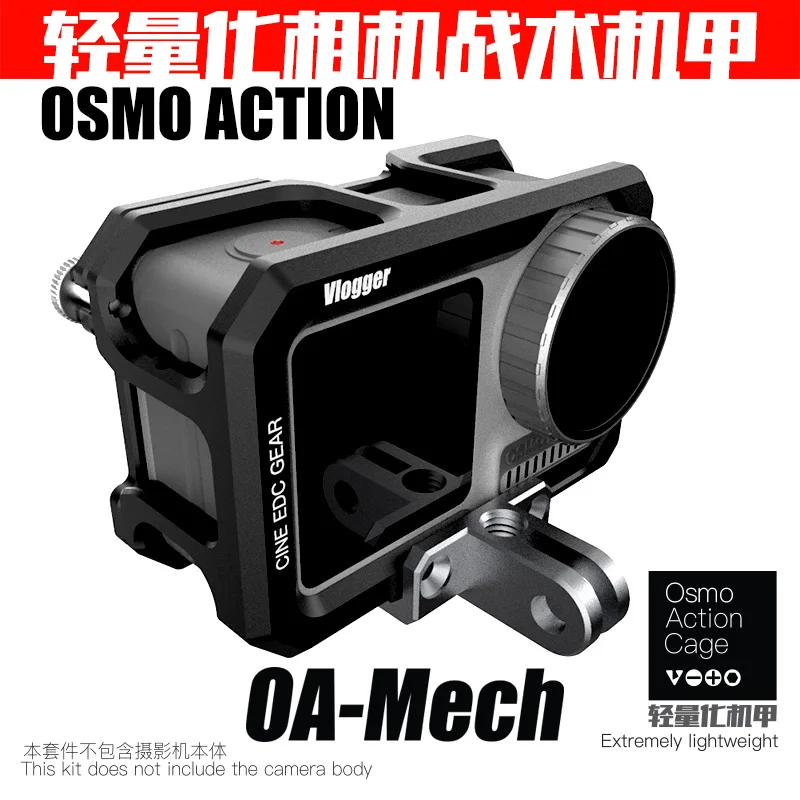 OA Mecha Osmo Action Rabbit Cage Ling Eye Motion Camera Protection Microphone Hot Boot Kit