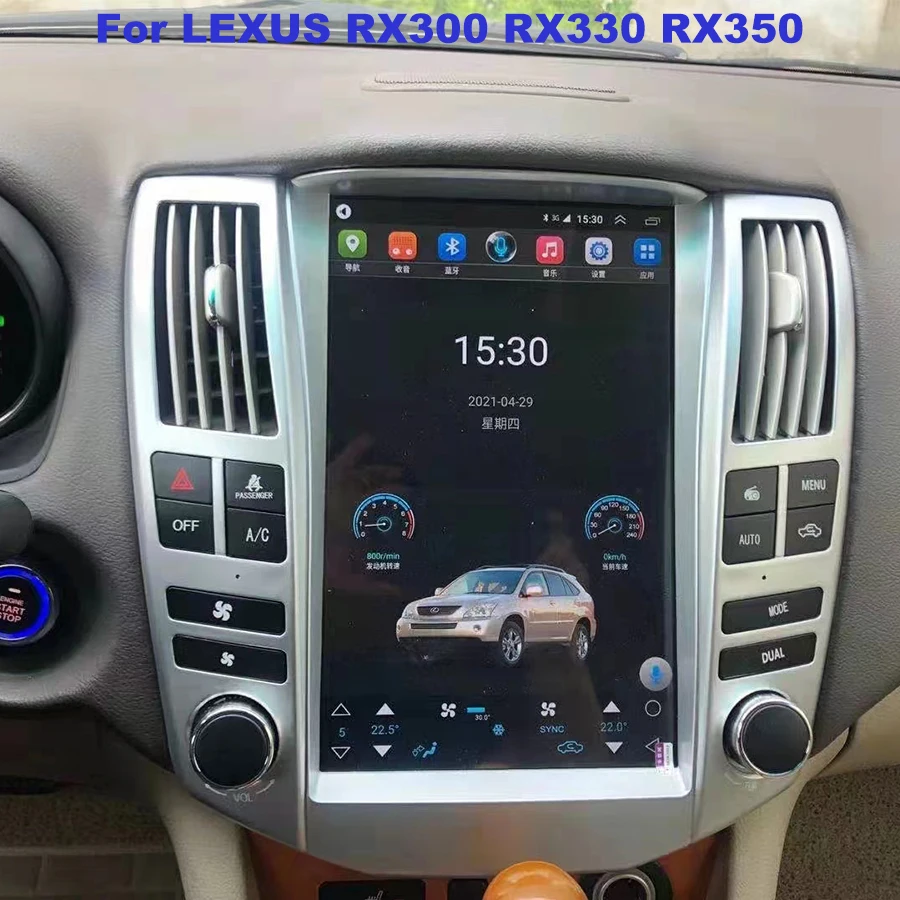 Right steering wheel Car Video Player GPS Navigation Android Screen For Lexus RX RX300 RX330 RX350 RX400H Car Radio 2DIN