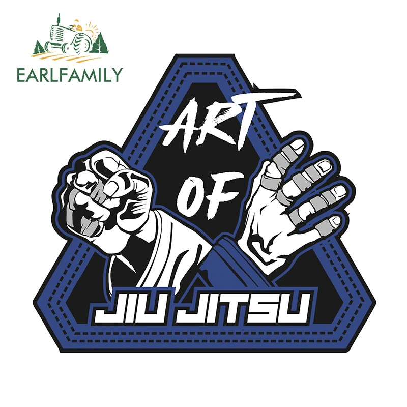 EARLFAMILY 13cm for Art of Jiu Jitsu Funny JDM Car Stickers DIY Camper Occlusion Scratch Body for Car Waterproof Vehicle Decal