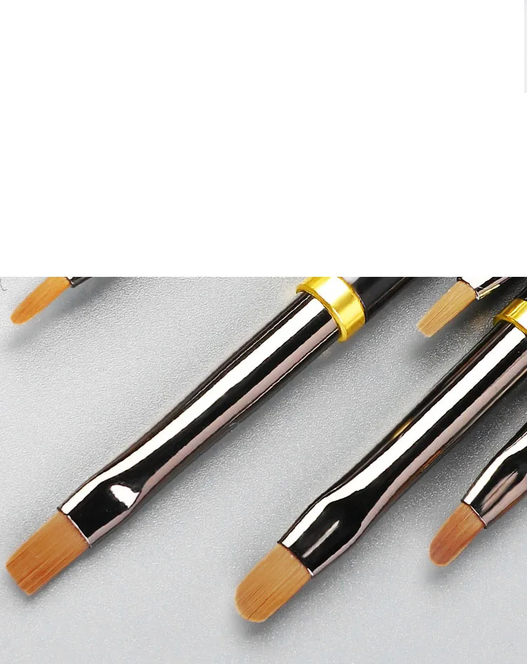 1Pcs Nail Art Patroon Schilderen Nagels Pen Carving Brush Acryl Penselen Uv Gel Extension Builder Coating Tekening Potlood Diy