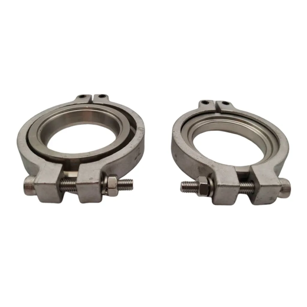 2Pcs 1.73 "44Mm V Ban Nhạc Flang Kẹp Bộ Cho MVR 44Mm Ống Thải Cửa Hút Gió Tial Bộ