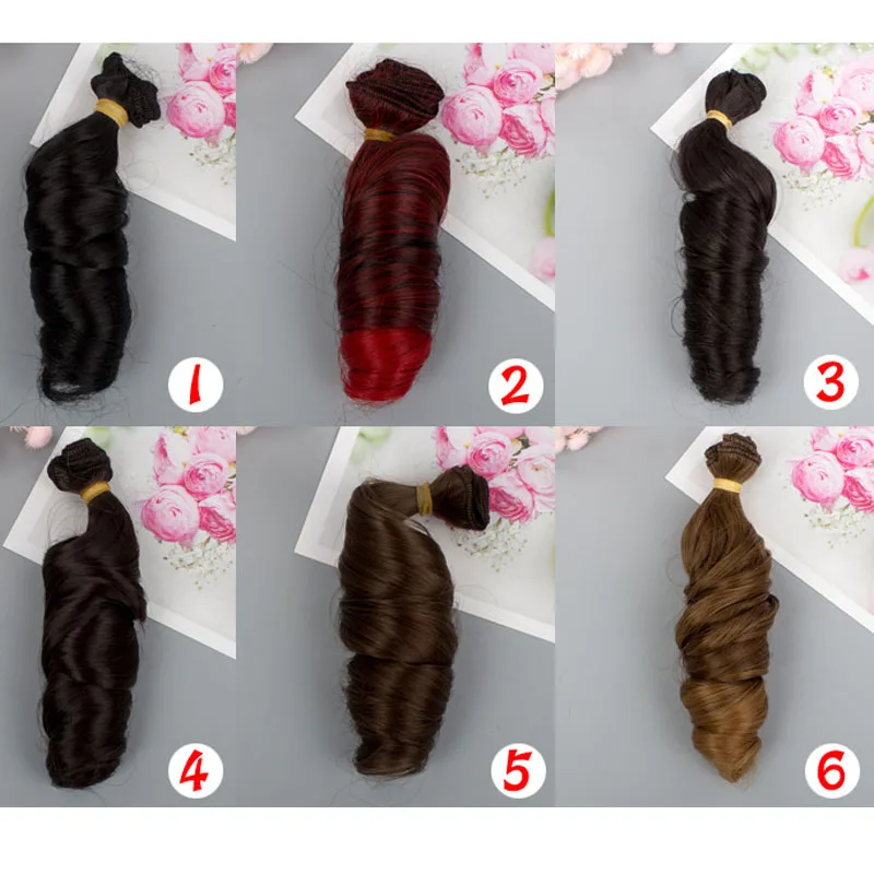 New Arrival BJD Doll Hair Wig 15CM Synthetic DIY Doll Hair For Making Dolls