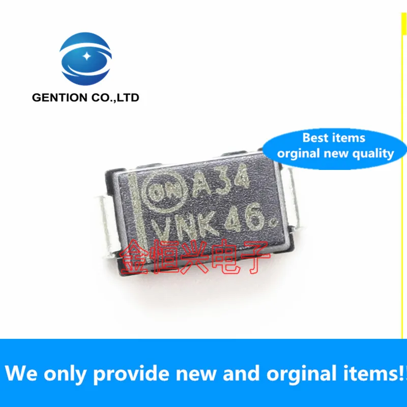 

10pcs 100% orginal new MBRA340T3/T3G MBRA340 silk screen A34 Schottky rectifier diode SMA