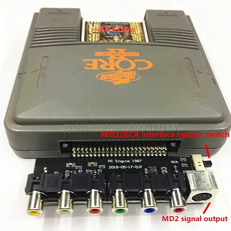 AMPLIFICADOR DE vídeo mejorado, salida de señal RGBS, tarjeta RGBS de salida de Audio para NE-C, PCE, PC, consola de motor para Grafx TV, AC,