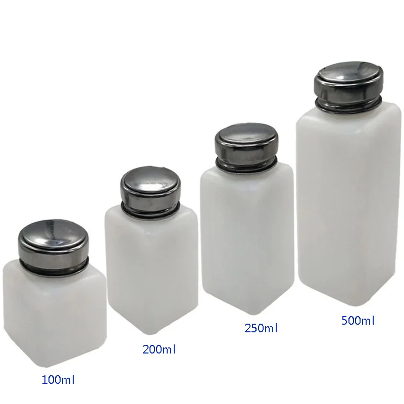 Alcohol bottle Automatic Dispensing Bottle Plastic,100ml 200ml 250ml 500ml fiber cleaning Alcohol bottle