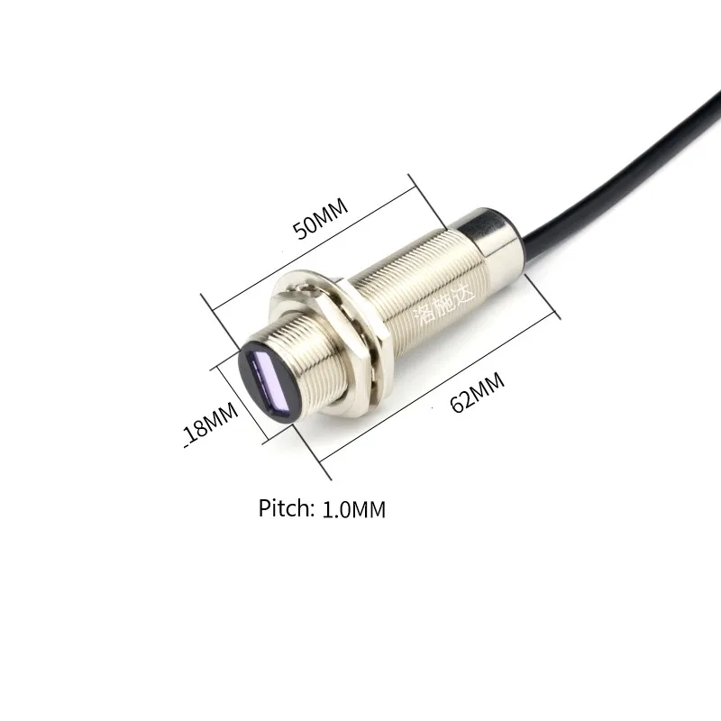 M18 Visible Laser Diffuse Reflection Photoelectric Optoelectric Sensor Switch NPN PNP NO NC 300mm 500mm with CE