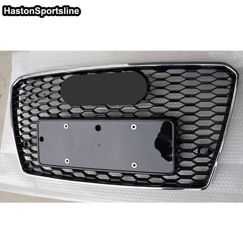 A7 RS7 Style ABS Black Front Racing Grills Hood Guard for Audi S7 Sline 2011-2015 Car Accessories
