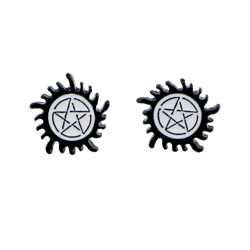 Imagen 3: DZ806 Anime Friends TV Show Stud Earring bebé pendiente de acero inoxidable hecho a mano joyería esmaltada chica lindos pendientes regalos