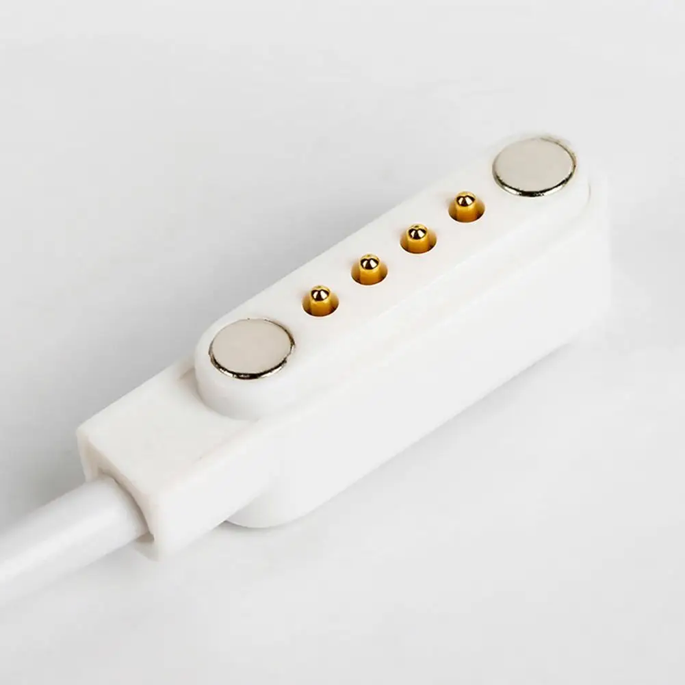 Cable de carga rápida para reloj inteligente, Cable de base magnética de carga rápida USB, accesorios para reloj inteligente de 4 pines, 80cm