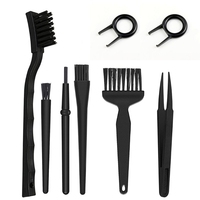 Professional Computer Cleaning Brushes Kit 6-8Pieces Dust-sweeping Anti-static