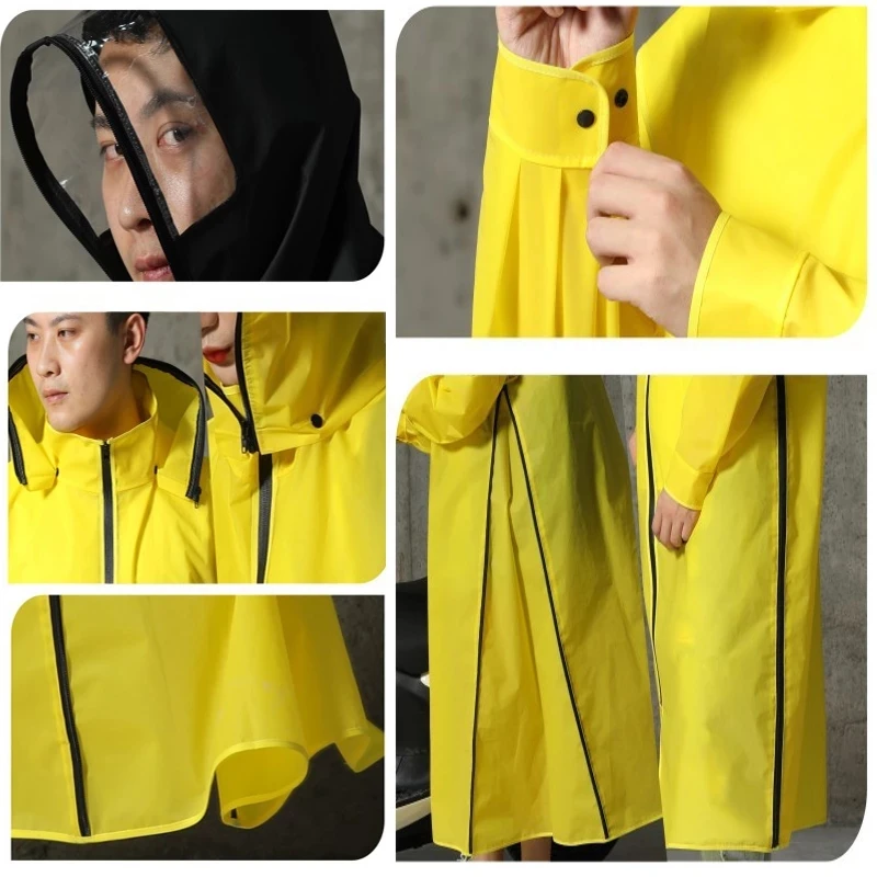 Long Raincoats Women Men Ladies Rain Coats Clothes Covers Rainwear Capa de chuva chubasquero Poncho Waterproof Hooded Rain Coats