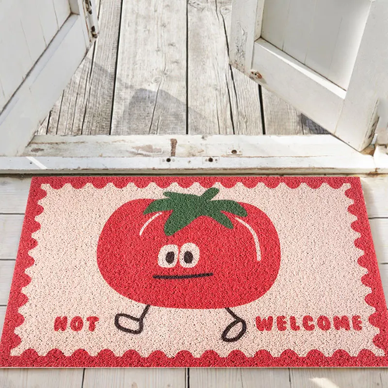 

Custom Size Cute Welcome Home Doormats, Anti-slip Carpet, Freely Cuttable, PVC, Kitchen, Bathroom, Hallway, Home Entrance Rugs