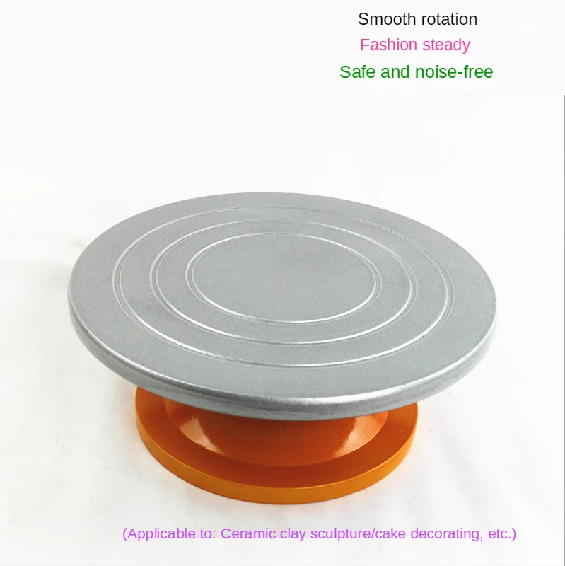 30cm clay sculpture turntable plastic steel turntable manual turntable pottery tools cake decorating