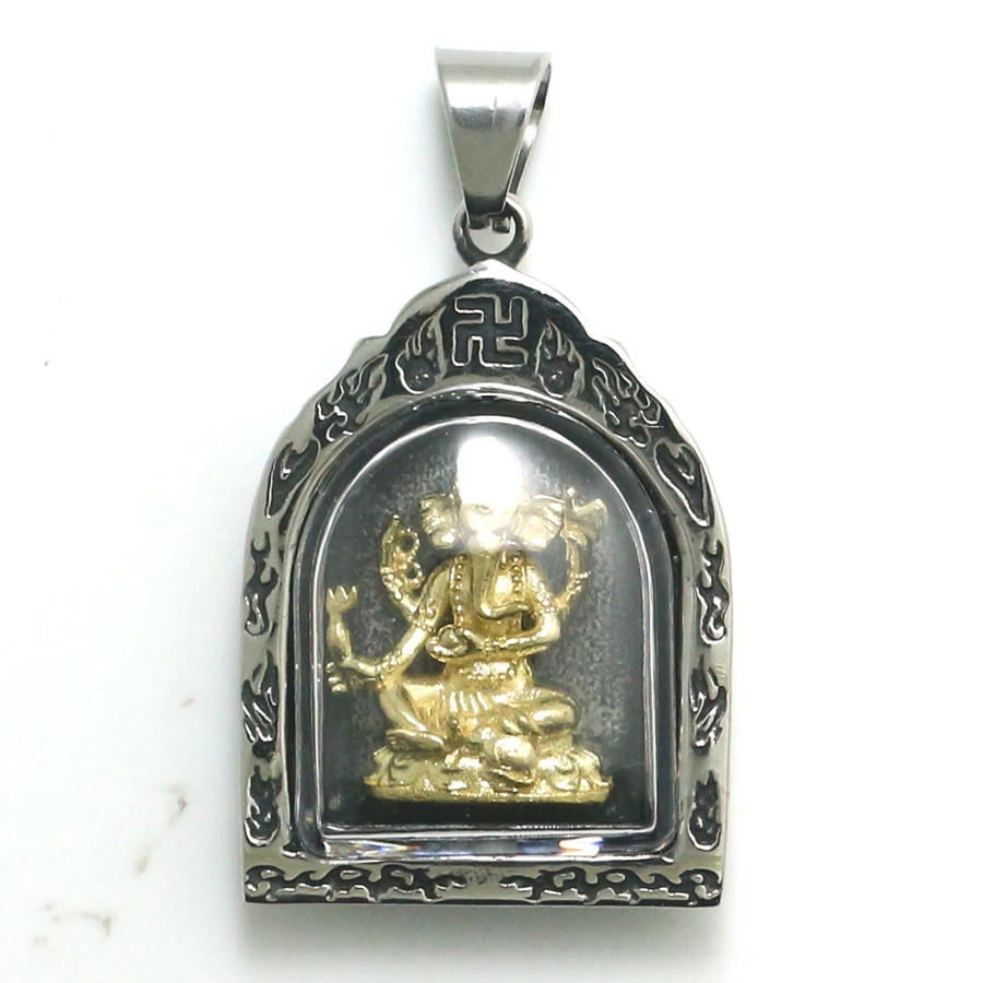 Unisex 316L Stainless Steel Thailand Geneisha Flaming Protect Pendant