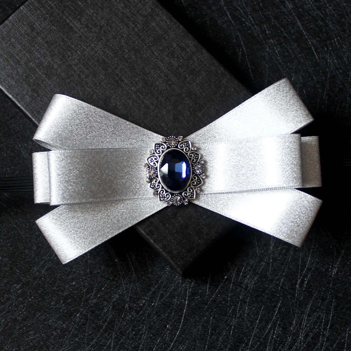 Fashion Handmade Stewardess Professional Bow Tie Men's Business Ladies Formal Dress Collar Flower British Rhinestones Bowtie