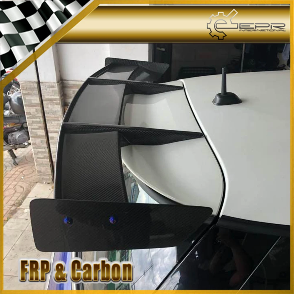 

RK Style Carbon Fiber Rear Spoiler Glossy Finish Roof Wing Fibre Splitter Lip Kit Trim Part Fit For F56 Mini Cooper S(S Only)