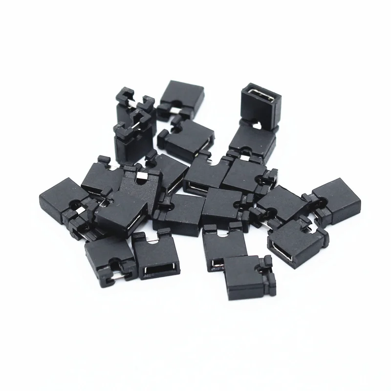 100pcs Pin Header Jumper blocks Connector 2.54 mm for 3 1/2 Hard Disk Drive CD/DVD Drive Motherboard and/or Expansion Card G25