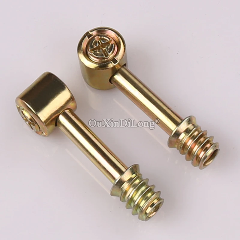 

Brand New 50Sets 4 in 1 M6 Cam Furniture Connect Screws Nuts & Bolts Sets Wardrobe Bed Board Furniture Assembly Fittings