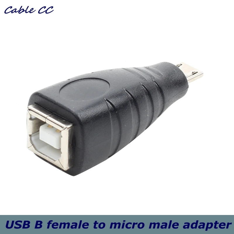 Convenient Micro USB type 5pin male to USB 2.0 B Type Female Printer Scanner Andrews switch printer mother adapter，Best quality