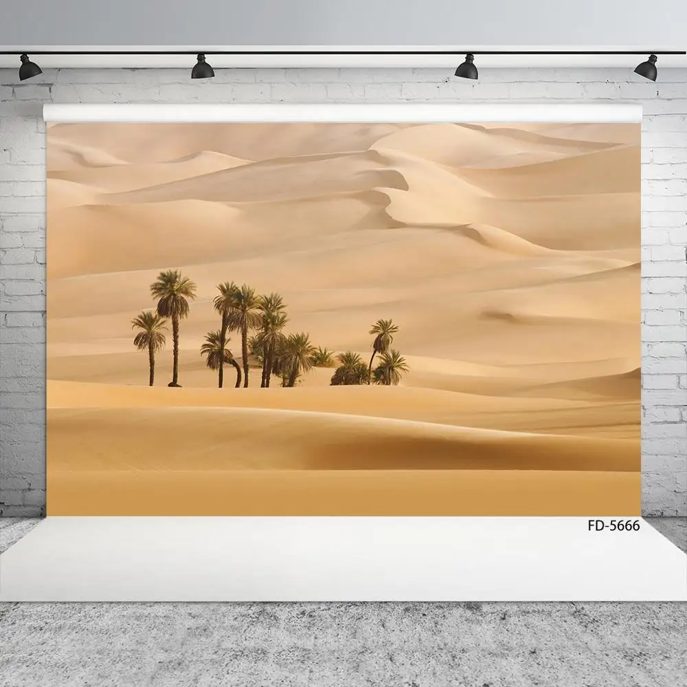 Trees Desert Photo Backdrop Vinyl Cloth Fond Scenic Photography Background Studio for Children Baby Portrait Photophone Props