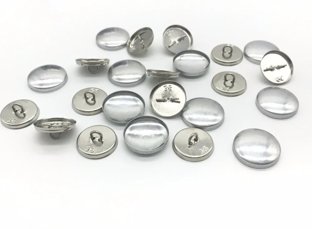 100set 18-60L Stoff Dachte Taste Komponente Draht Zurück Scrapbooking Handmade Handwerk Sofa Taste Haar Zubehör – Detail 4