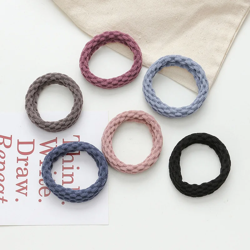 10PCS Women Girls Simple Basic Elastic Hair Bands Ties Scrunchie Ponytail Holder Rubber Bands Fashion Headband Hair Accessories