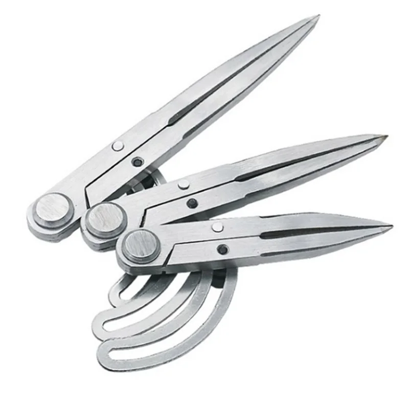 Spacing Compass Adjustable Leather Craft Rotating Tool Scriber DIY Edge Creaser Stitch Wing Divider Cross Line Compasses