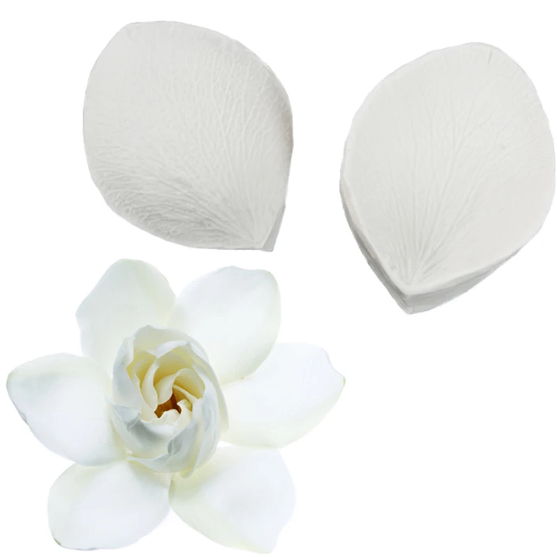 Gardenia Petals & Leaf Molds Fondant Cakes Decorating Tools Silicone Molds Sugarcraft Chocolate Baking Tools Cakes Gumpaste Form