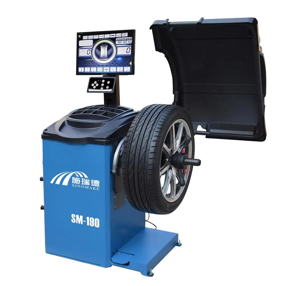 

SM-B190H WHEEL BALANCER LCD monitor 140rpm standby mode