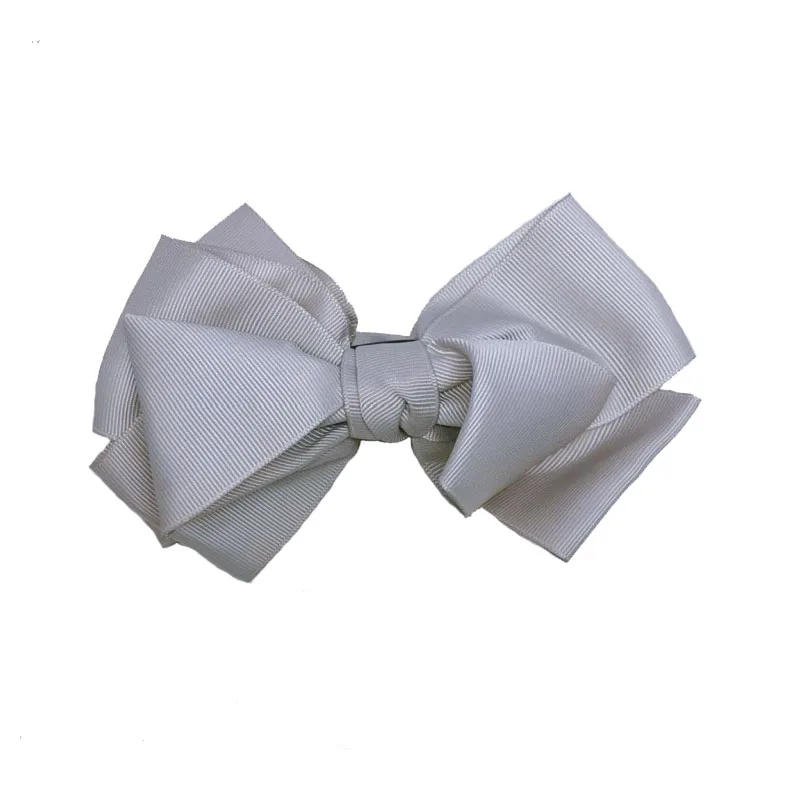 Double  Bow Tie Hair Claw Hand Made Wide Ribbon Hair Clips Banana Clip with Teeth Women Girls Barrettes Hair Accessory