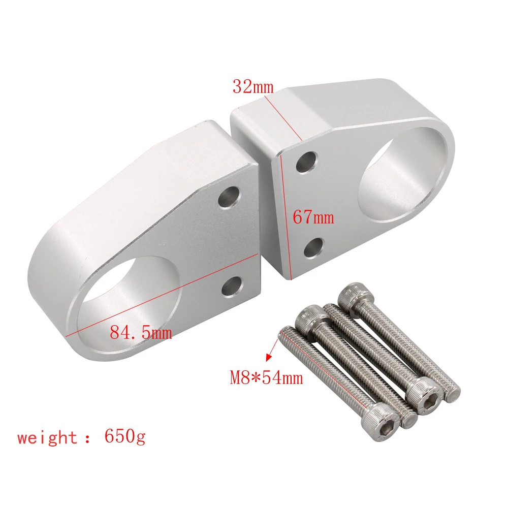 For Honda VFR800 VFR 800 2014-2022 Accessories CNC HandleBars Riser Handle VFR800 Bar Offset Handlebar Risers Bar Clamp Adapter