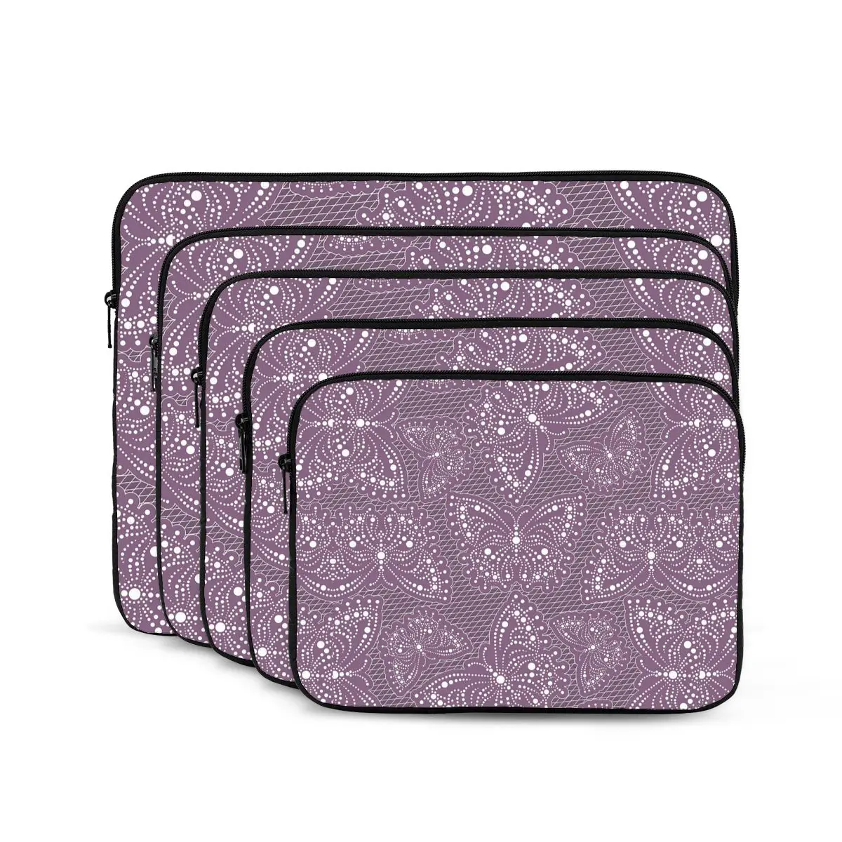 Stylized Butterfly, Mandala Computer ipad Laptop Cover Case Laptop Sleeve Bag Portable Cover Fundas Pouch