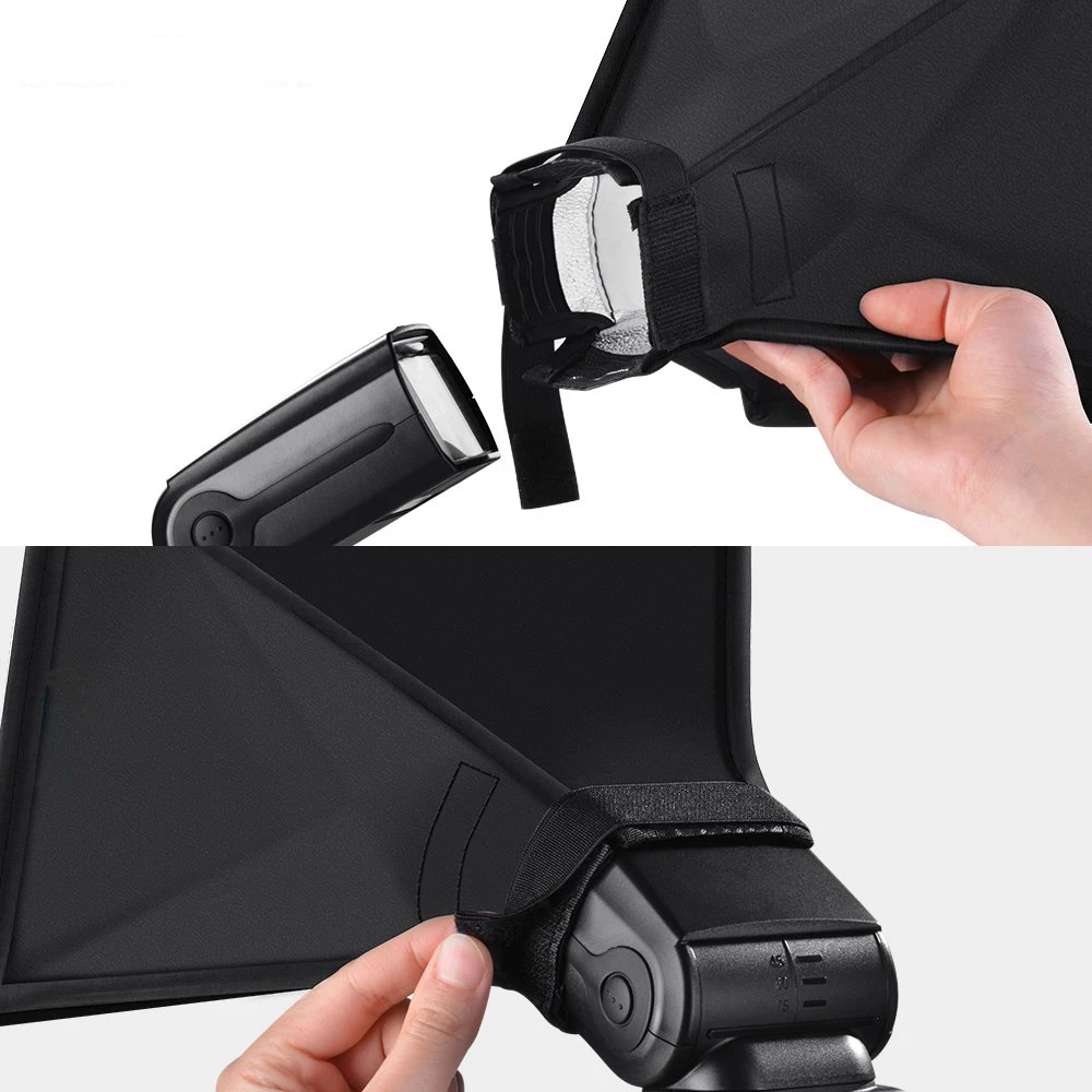 30x20cm/17x15cm Universal Collapsible Flash Diffuser Light Softbox for Nikon Canon Sigma Sony Yongnuo Godox Olympus Speedlight