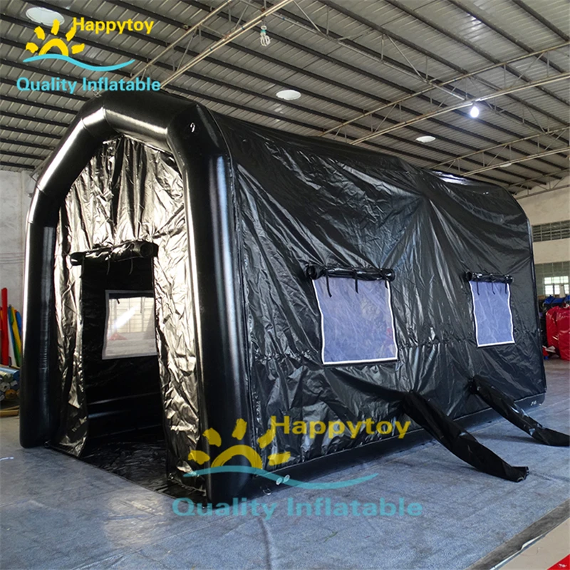 Air Tight One Time Blower Inflatable Paint Spray Booth Tents For Can Painting